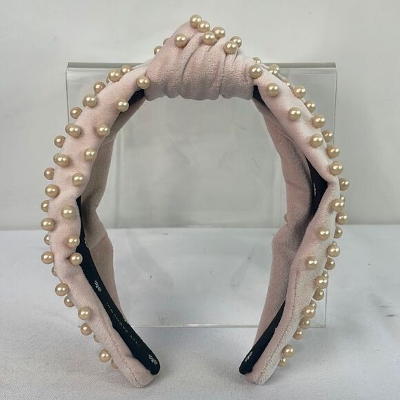Lele Sadoughi Pink Pearl Headband main image 4